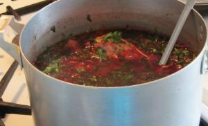 Рецепты блюд из красной капусты Суп с краснокочанной капустой